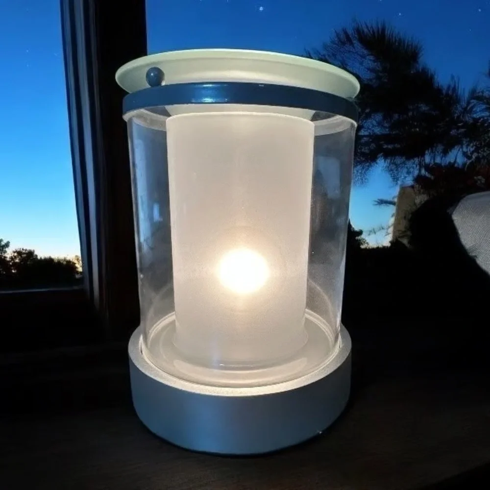 Scentsy Charmer White and Silver Create Your Own Theme Wax Warmer